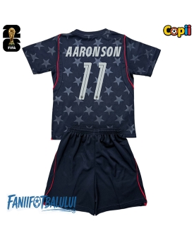 Statele Unite Brenden Aaronson #11 Echipament de Fotbal Replică Mondial 2026 Copii Deplasare (+ Șorturi)